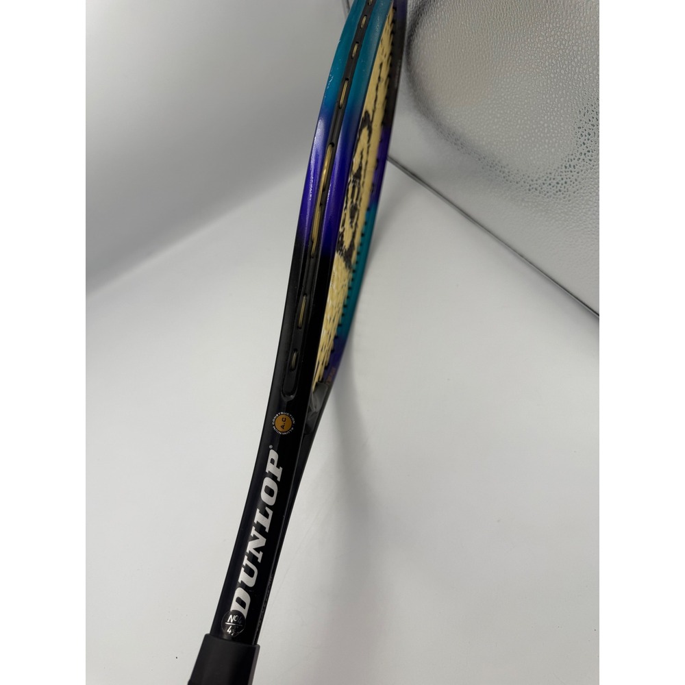 Dunlop Power Plus Oversize Tennis Racquet MultiColor Frame No. 4 4.5 Inch - Picture 6 of 8